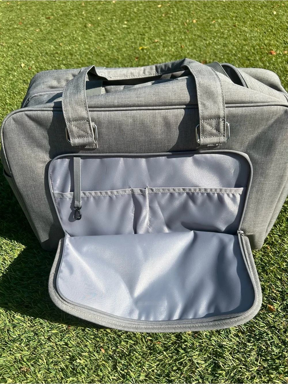 BAGSMART Gray Travel Duffel Weekender Carry-On Laptop Overnight Bag Like New